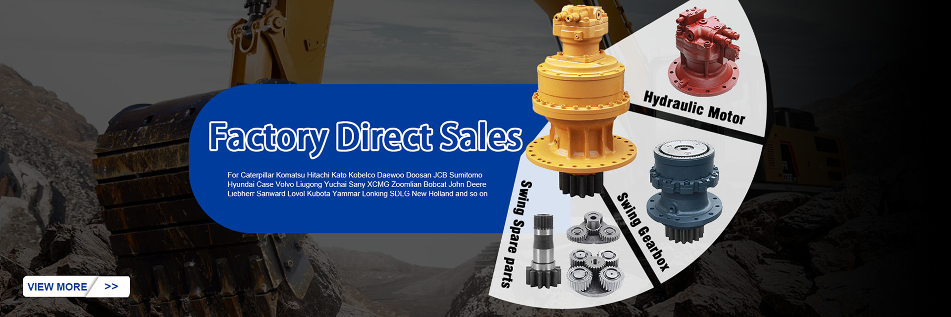 Kualitas Final Drive Excavator pabrik